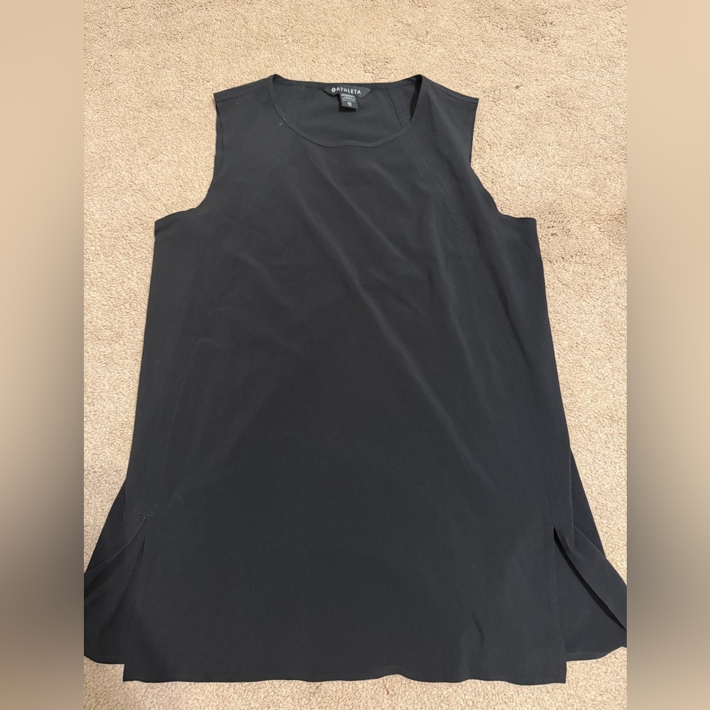 Athleta Black Sleeveless A-Line Tank Top